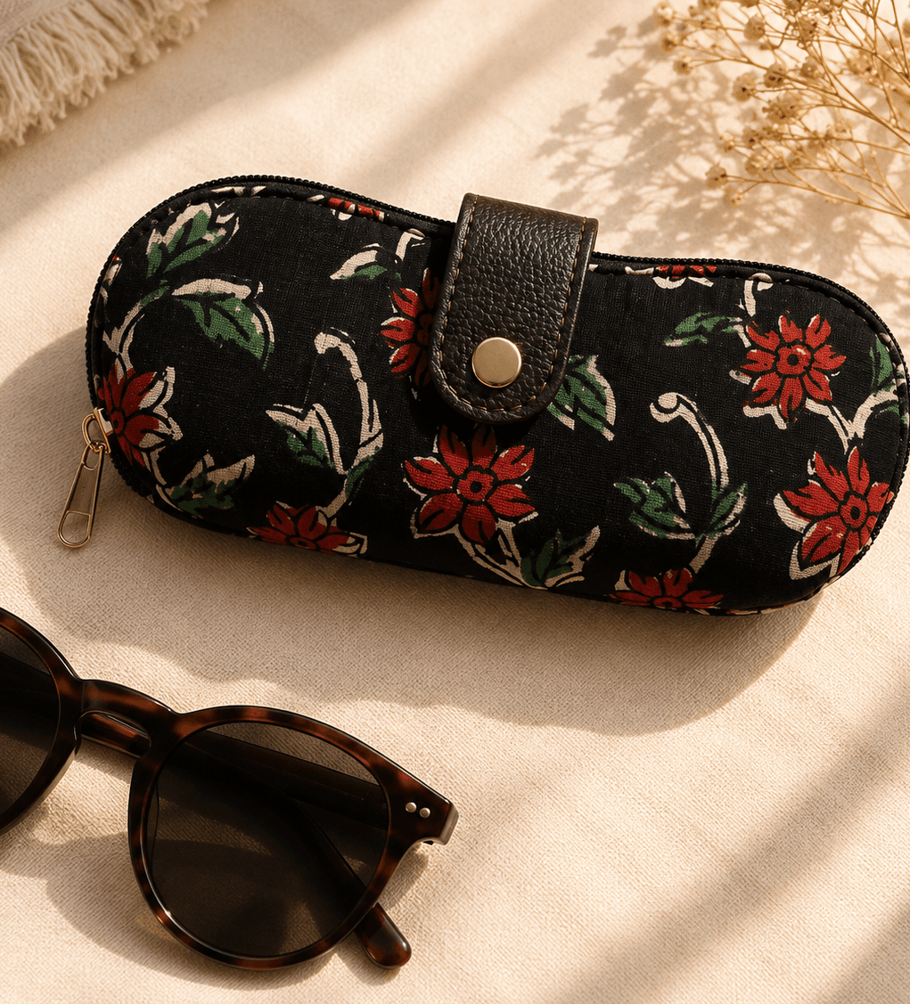 Flora Quilted Sunglasses Pouch