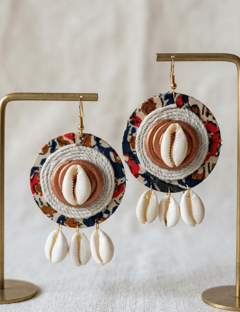Sithara Upcycled Handmade Textile Earring