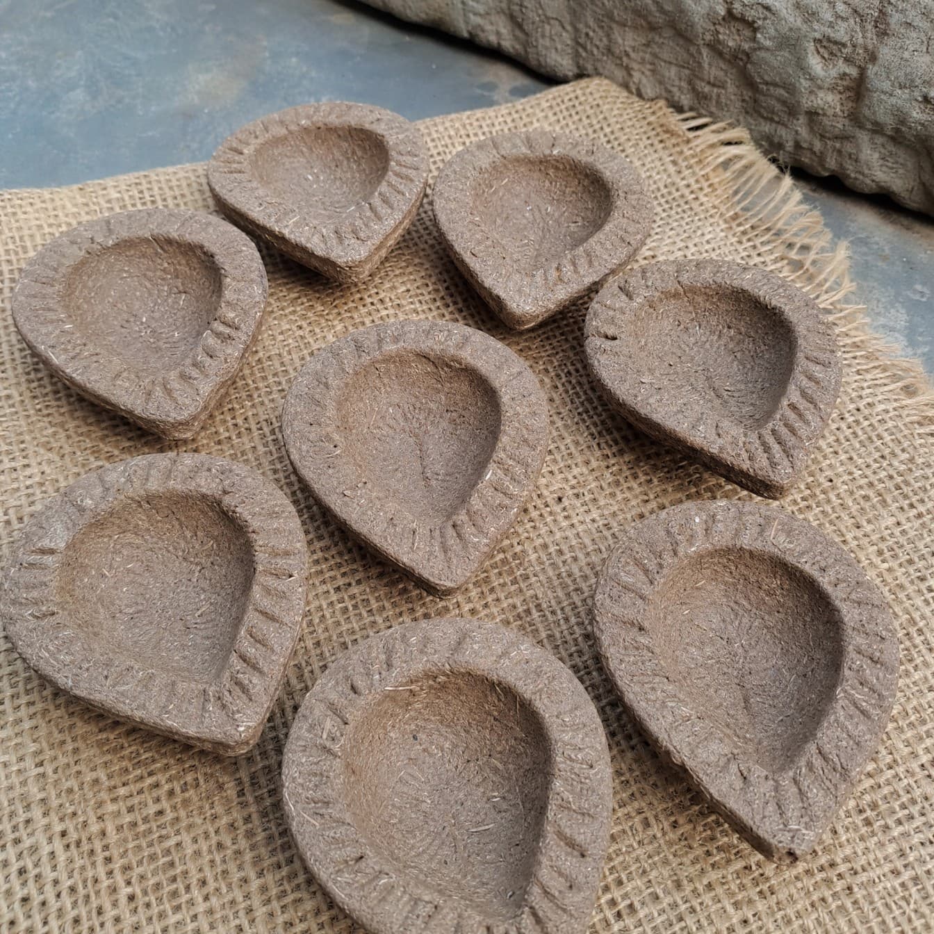 Traditional Cow Dung Diyas