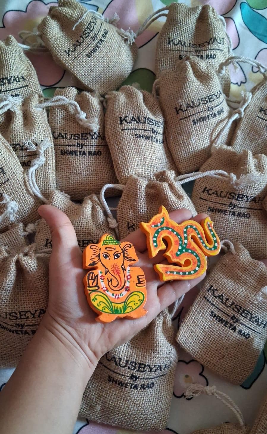 Hand-Painted Wooden Fridge Magnet