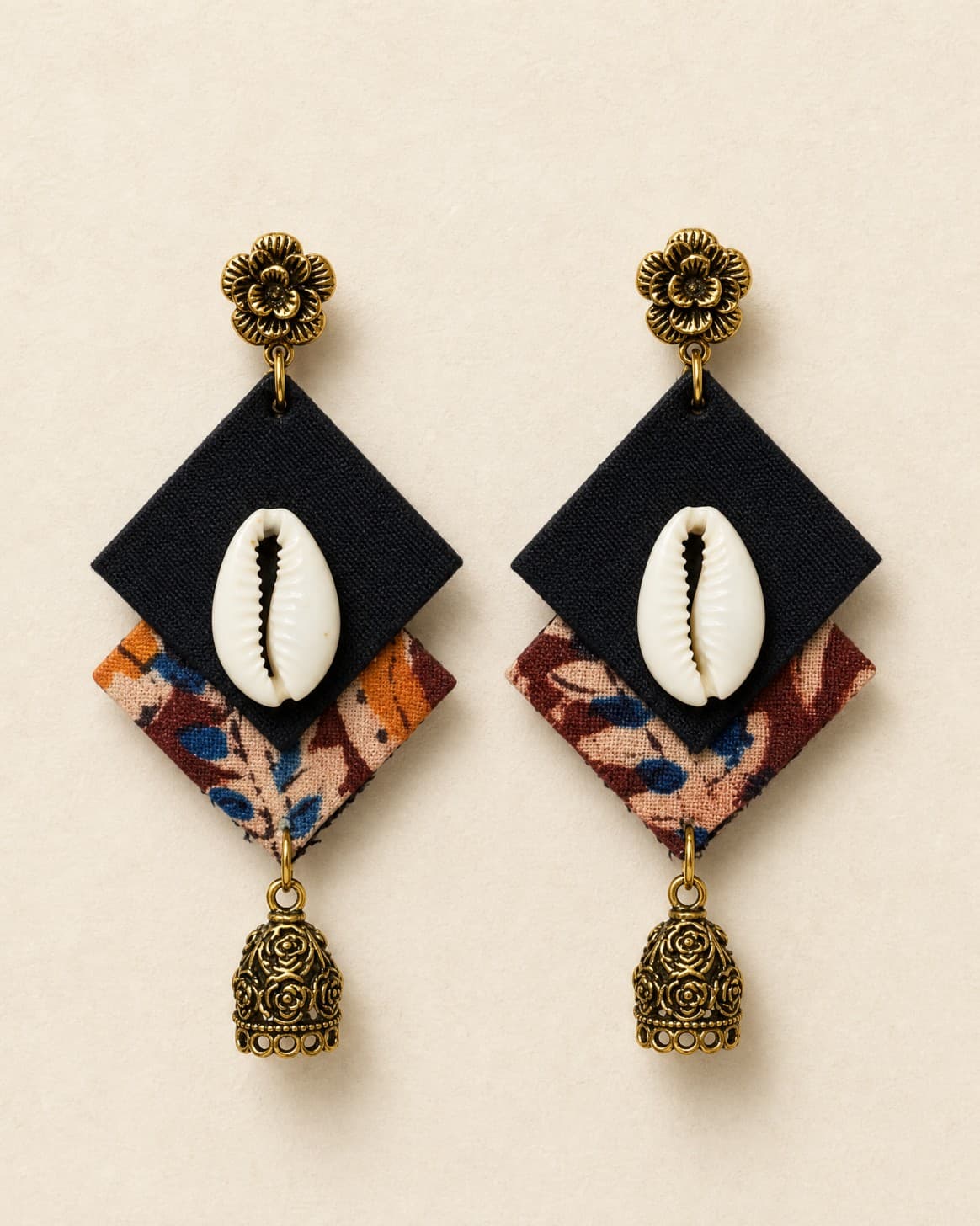 Kabir Upcycled Handmade Textile Earring